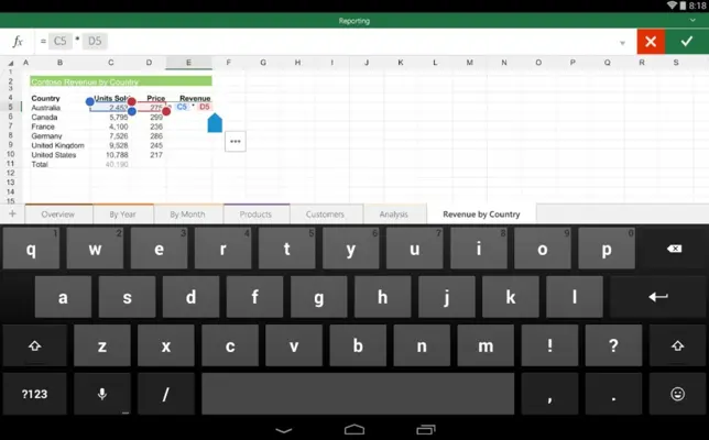 Microsoft Excel android App screenshot 0