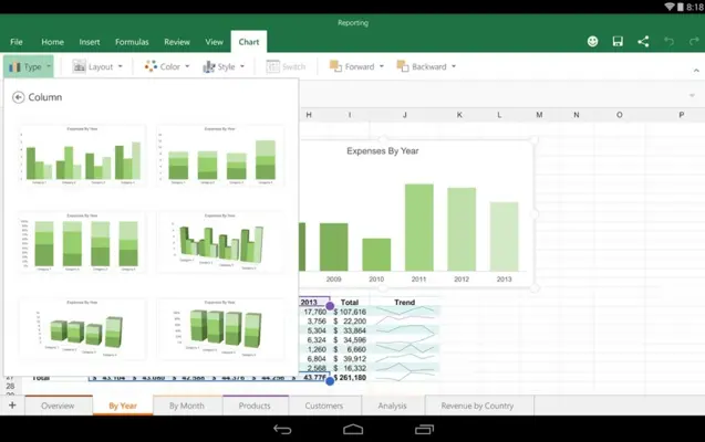 Microsoft Excel android App screenshot 1